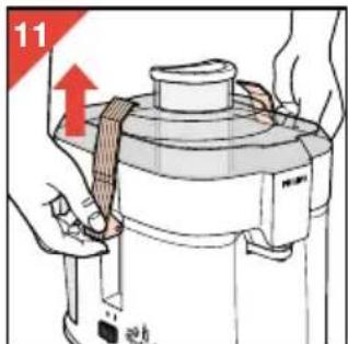 PHILIPS HR2826 - Der Gebrauch des Ents afters - 6