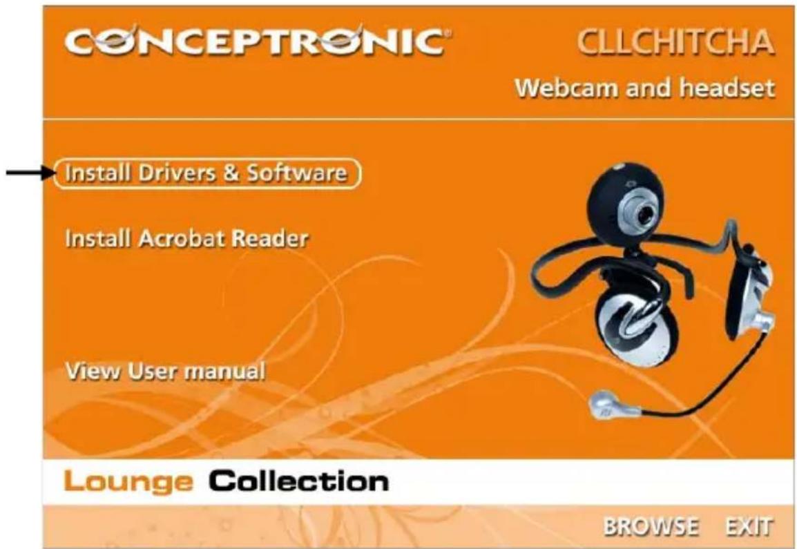 CONCEPTRONIC Chitchat headphone & webcam set - NEDERLANDS - 1