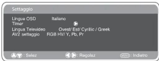 SANYO 42LE1 - Menu Setaggio - 1
