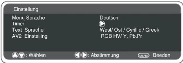 SANYO 42LE1 - Einstellungen-Menu - 1