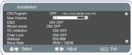 SANYO 42LE1 - Setting the monitor address in RS232 mode - 1