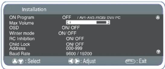 SANYO 42LE1 - Programme position at Start up SETTING PROCEDURE - 1