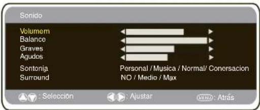 SANYO 42LE1 - Menu de Sonido - 1