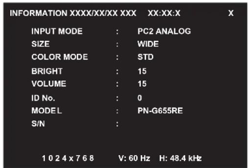 SHARP PNG655RE - AFFICHAGE - 1