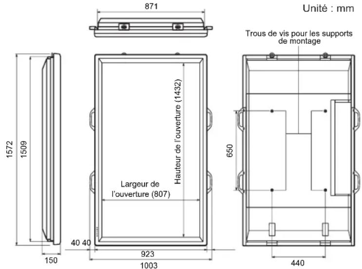 SHARP PNG655RE - ■Dimensions du moniteur - 1