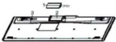 ModeCom MC7000 - Instalacja baterii w klawiaturze - 1