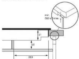 GIGASET A380 - Installatie van de inductiekookplaat boven een combatron, magnetron, Etna oven van 90 cm of een oven van een ander merk. - 3