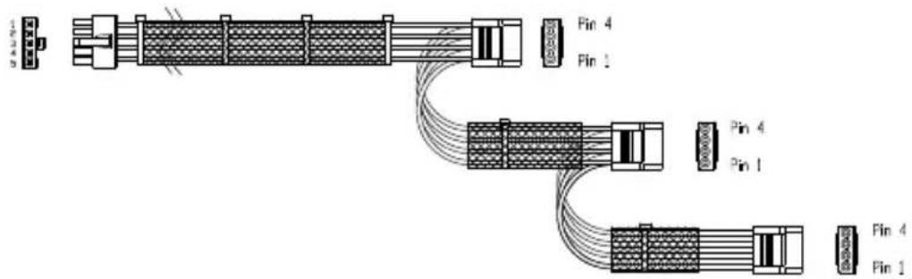 COOLER MASTER Real Power M1000 - Conector PCI-e de 6 pines para PCI-e de 6 pines - 6