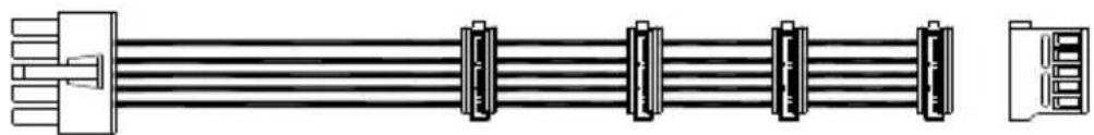 COOLER MASTER Real Power M1000 - Conector PCI-e de 6 pines para PCI-e de 6 pines - 5