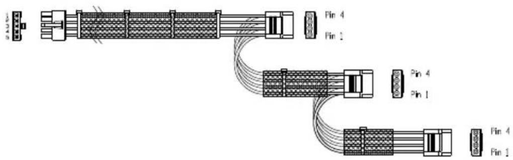 COOLER MASTER Real Power M1000 - 週邊4Pin接頭 - 1