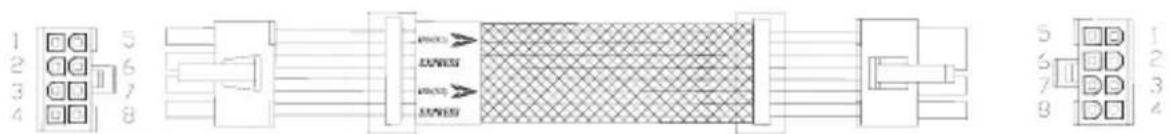 COOLER MASTER Real Power M1000 - Molex 8-Pol zu PCI-e 8-Pol-Anschluss - 1