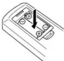 KENWOOD M303USBS - Inserción de las pilas - 2