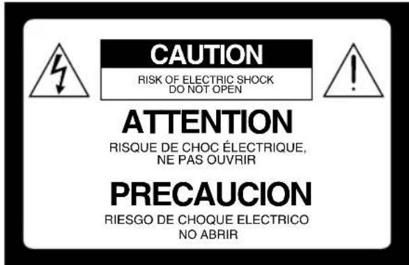 SONY Bravia KDL37XBR6 - WARNING - 1