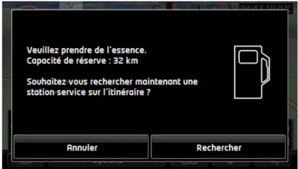 NAVIGON Volkswagen maps + more - Avertissement de réservoir - 2