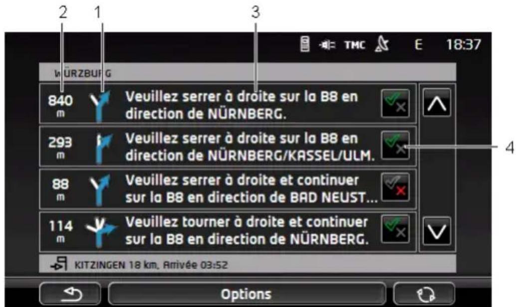 NAVIGON Volkswagen maps + more - Description d'itinétaire - 1
