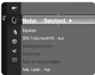 REMINGTON LE22B450C4W - Konfigurieren des Tonmenus - 1