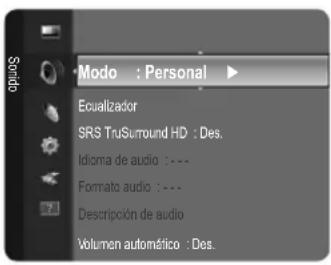 REMINGTON LE22B450C4W - Configuración del menu de sonido - 1