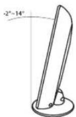 REMINGTON LE22B450C4W - Come regolare l'angolazione del teilevisore (solo modello da 19 pollici) - 1