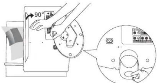 REMINGTON LE22B450C4W - Como ajustar a base (apenas para os modelos de 19 polegadas) - 2