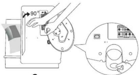 REMINGTON LE22B450C4W - Comment ajuster le socle (modèle 19 pouces uniquement) - 2