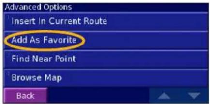 GARMIN StreetPilot 2720 - Saving Locations - 2