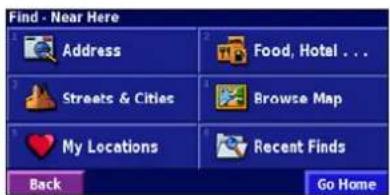 GARMIN StreetPilot 2720 - Using the Where To? Menu - 1
