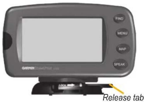 GARMIN StreetPilot 2720 - Removing the 2720 from the Mount - 1