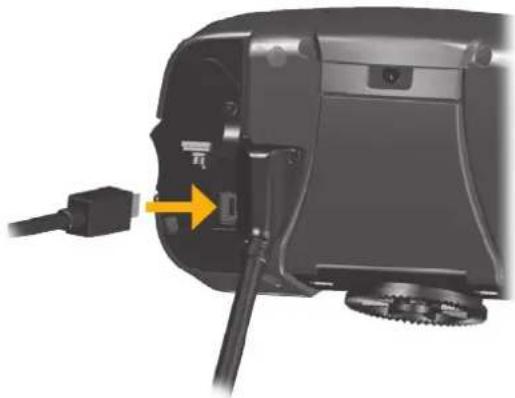 GARMIN StreetPilot 2720 - Plug in the USB cable: - 1