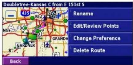 GARMIN StreetPilot 2720 - ④ Touch the item to edit. - 1
