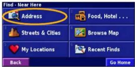 GARMIN StreetPilot 2720 - Finding an Address - 2