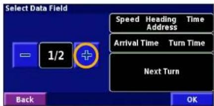 GARMIN StreetPilot 2720 - Customizing the Map Data Fields - 2