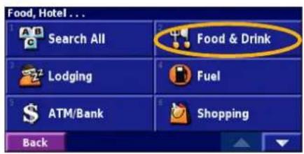 GARMIN StreetPilot 2720 - Finding a Restaurant - 4