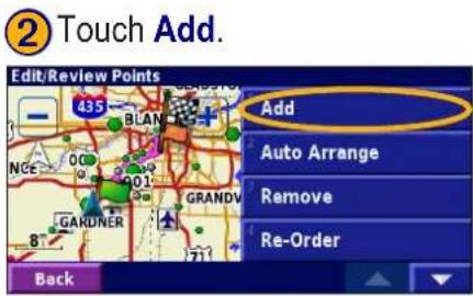GARMIN StreetPilot 2720 - Adding Multiple Destinations to a Saved Route - 2