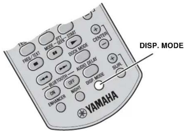 YAMAHA YAS81 - HELLIGKEITSEINSTELLUNG DES BEDIENFELDDISPLAYS - 1
