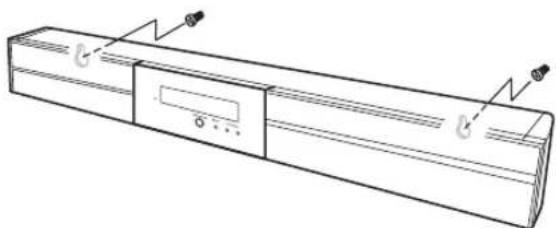 YAMAHA YAS81 - Installing the center system using the keyholes - 3