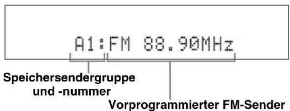 YAMAHA YAS81 - ■Aufrufen von Speichersendern - 2