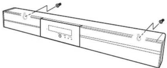 YAMAHA YAS81 - ■Fijación del sistema central a una pared - 3