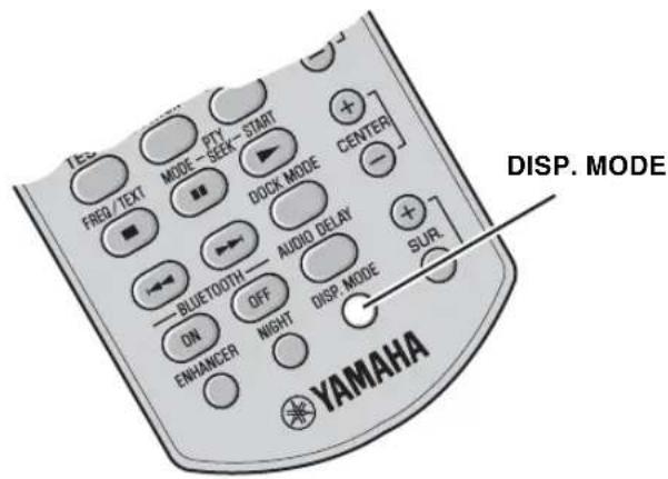 YAMAHA YAS81 - CHANGING THE BRIGHTNESS OF THE FRONT PANEL DISPLAY - 1