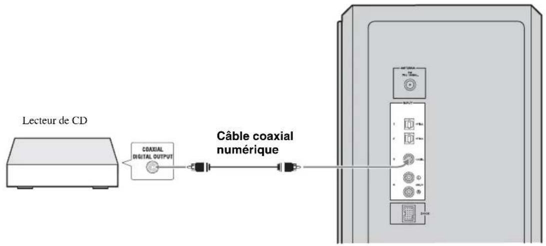 YAMAHA YAS81 - Prise [INPUT 3] COAXIAL - 1