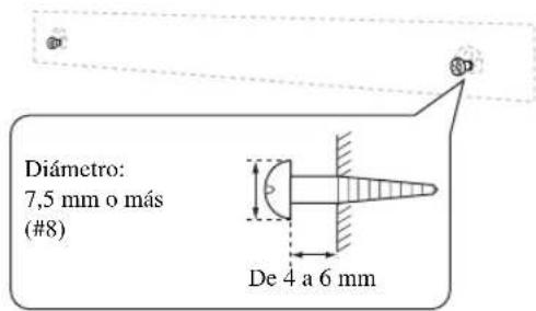 YAMAHA YAS81 - ■Fijación del sistema central a una pared - 2
