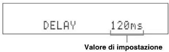 YAMAHA YAS81 - REGOLAZIONE DEL RITARDO AUDIO - 2
