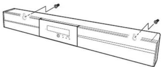 YAMAHA YAS81 - Installation du système central à l'aide des orifices en forme de serrure - 1