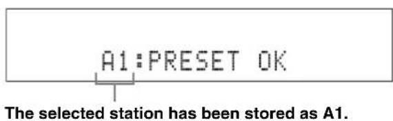 YAMAHA YAS81 - Press MEMORY to confirm the preset. - 1