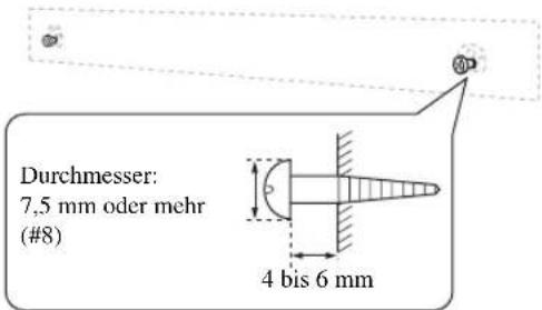 YAMAHA YAS81 - ■Befestigen des Center-Systems an einer Wand - 2