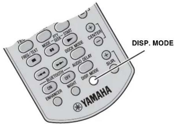 YAMAHA YAS81 - MODIFICA DELLA LUMINOSITA DEL DISPLAY DEL PANNELLO ANTERIORE - 1