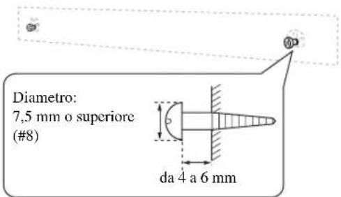 YAMAHA YAS81 - Fissare ilsystemacentraleutilizzandogli incavi - 2