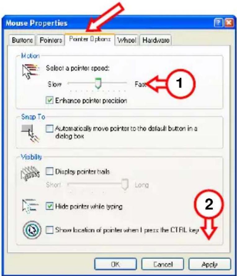 CONCEPTRONIC Lounge’n’Look - Réglages du pointeur - 1