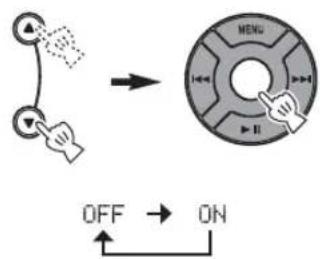 YAMAHA TSX130 - Select and set the desired setting. - 1