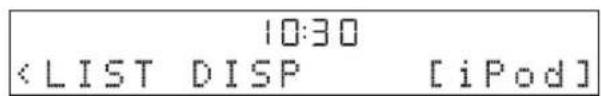 YAMAHA TSX130 - Sélectionnez LIST DISP dans le menu FUNCTION. - 2