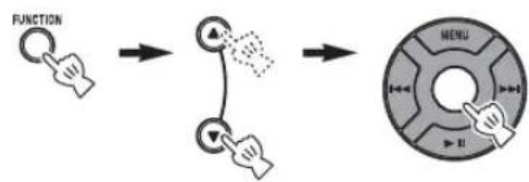 YAMAHA TSX130 - While receiving FM, select AUTO CLOCK from the FUNCTION menu. - 1